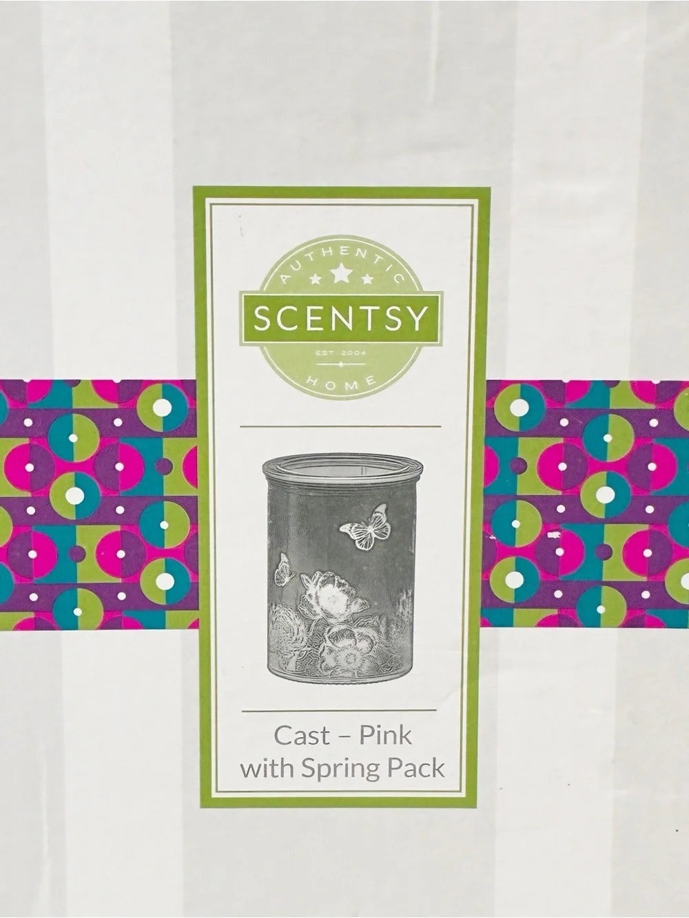 Scentsy Cast - Pink with Spring Pack Warmer New in Box Home Scent